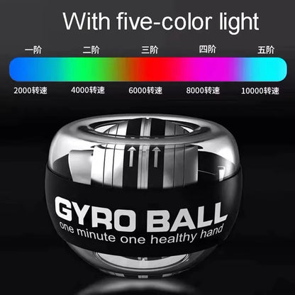 Self-Starting Wrist Gyro Ball Power Trainer Ball Wrist Strengthening Device Forearm Exerciser Strengthen Arms Fingers Muscles